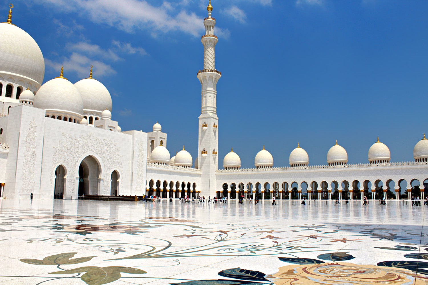 The Sheikh Zayed Mosque in Abu Dhabi