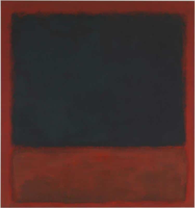Untitled (Black, Red Over Black On Red), Mark Rothko